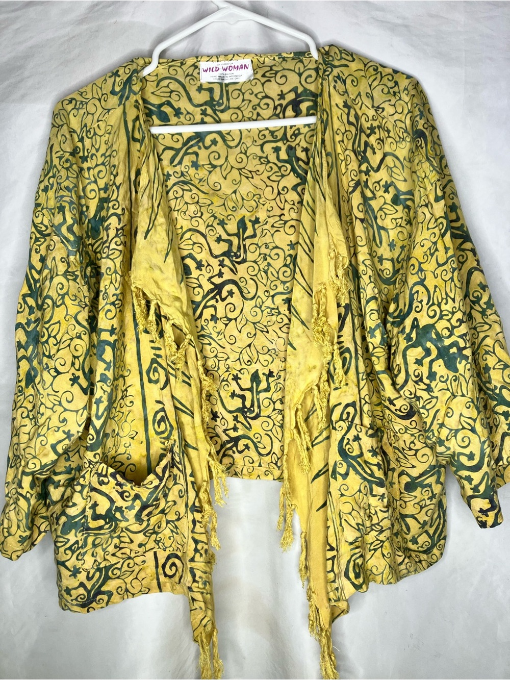 Wild Woman amazing lizard print boho kimono